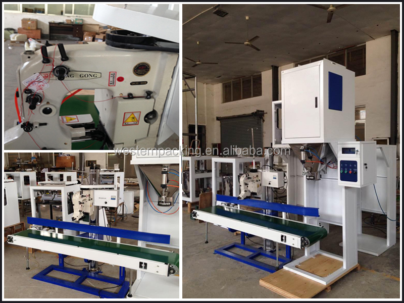 5kg rice packaging machine, bean bagger with sewing packing machinery