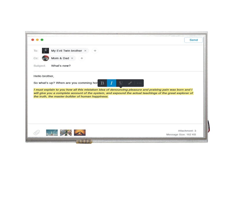 10.2inch LCD Screen 1024*600 Display for Laptop Monitor