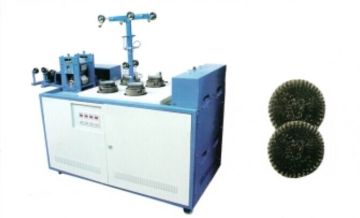 Four Needle Stainless Steel Mesh Scourer Making