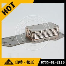 Genuine HD465-7 oil cooler core 6261-61-2110 SAA6D170E-3