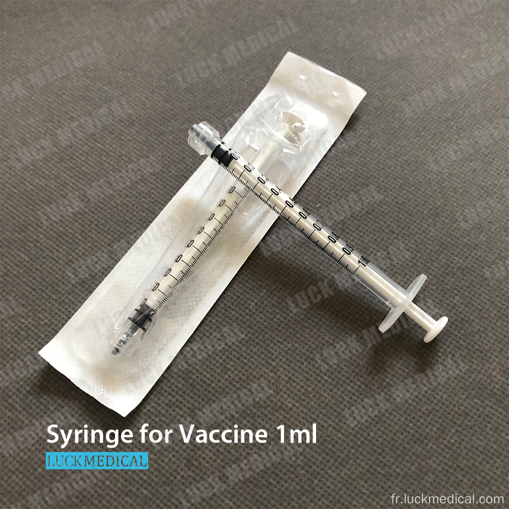 Syringe 1 ml sans aiguille