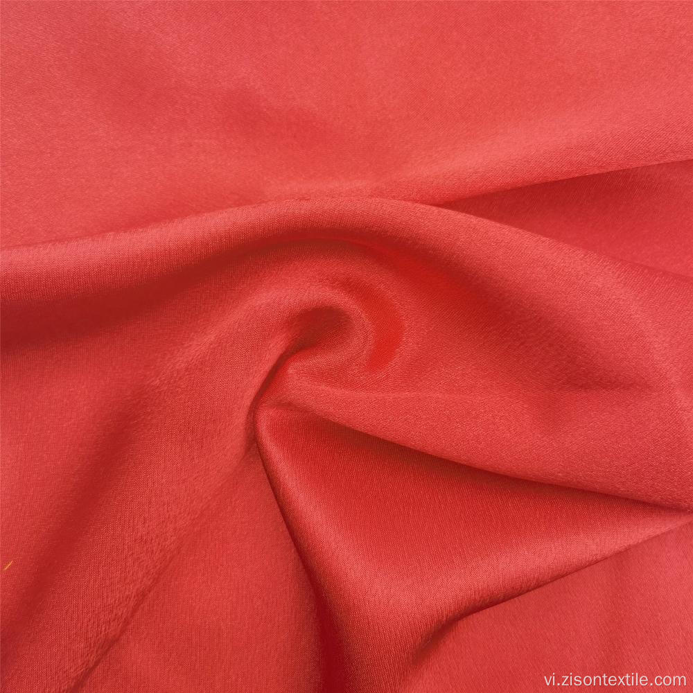 Màu nhuộm trơn 100% Polyester Crepe Satin cho Nữ Dress