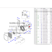 Komatsu ventilátor motor 419-03-33242 a WA320-5-hez