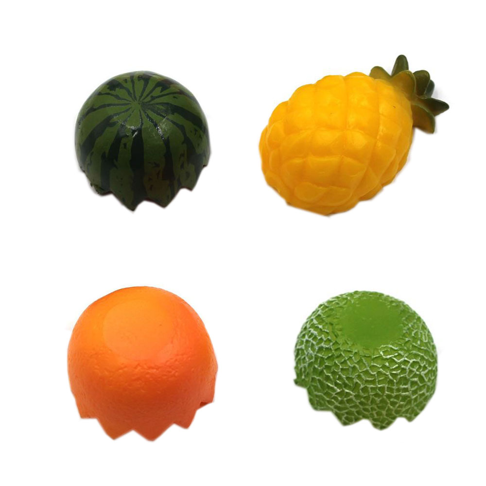 جديد جميل الفاكهة الحرفية الراتنج Flatback كبوشن الحلو البطيخ الأناناس البرتقال دمية الغذاء الوحل السحر الجنية حديقة ديكور
