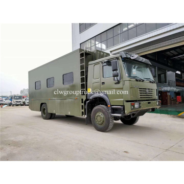 Sinotruck 24 orang Truk militer Camper Van