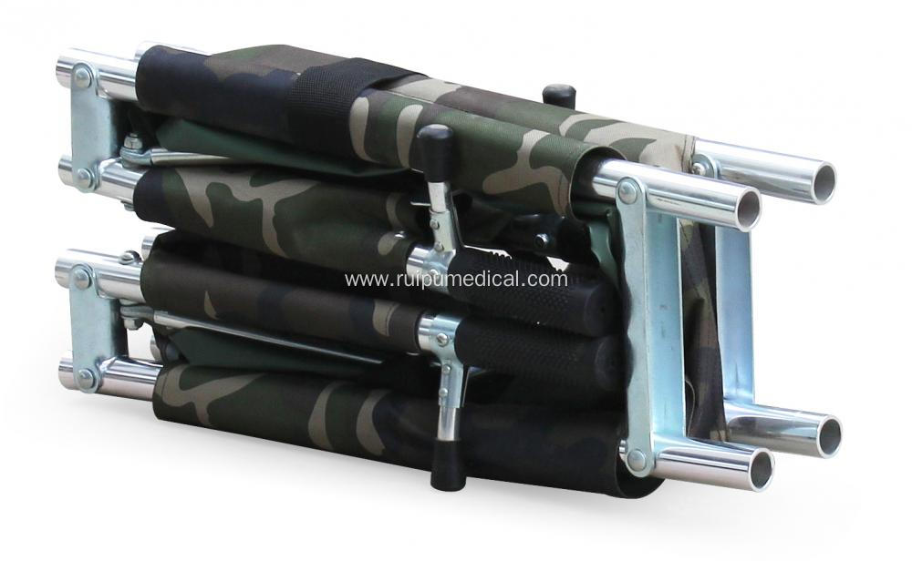 Hospital Military Aluminum Medical Quarter Folding Stretcher