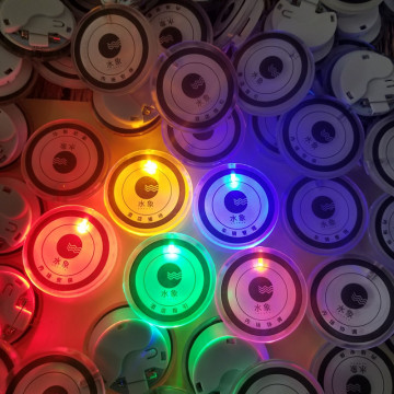 LED flashing badge with custom shape cheap custom badge led display badge