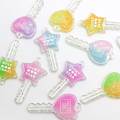 Nueva moda resina Lucky Star Pretty Gir Key Charm para llaveros colgante regalos al por mayor