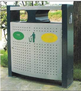 Steel Outdoor Waste Dustbin