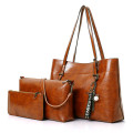 Tote lady bags 3pcs fashion outing leather bags