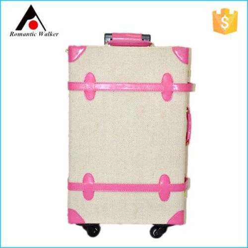 Good quality light linen storage trolley luggage/ travel luggage for sale