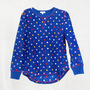 Blue pyjamas with dots