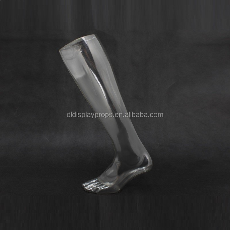 Top PC transparent leg plastic female leg mannequin plastic legs mannequins