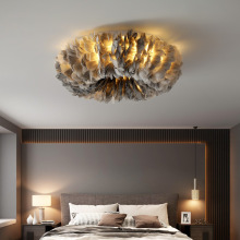 Newest Bedroom LED Ceiling Light: Feather Decorative LED Chandelier