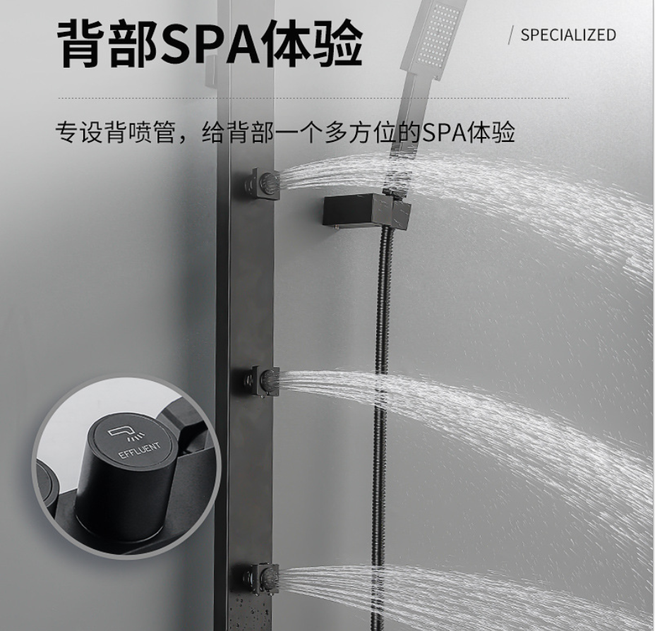 고급 sanitaryware 황동 검게 5 기능 위생 샤워 욕실 제품 황동 샤워