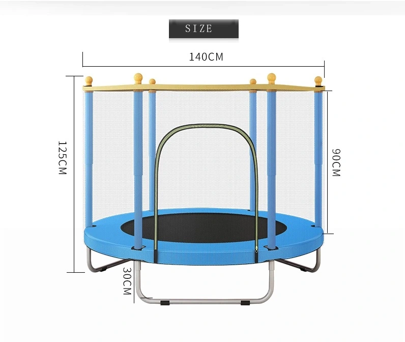 1.4m U Style Safety Net Children Trampoline for Kids Play