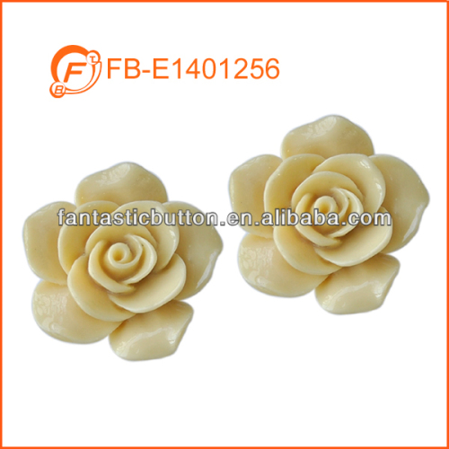 wholesale plastic rose flower buttons for garments