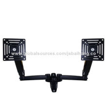 Swivel dual computer wall mounts