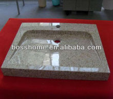 Polished stone bathroom sink granite stone sink