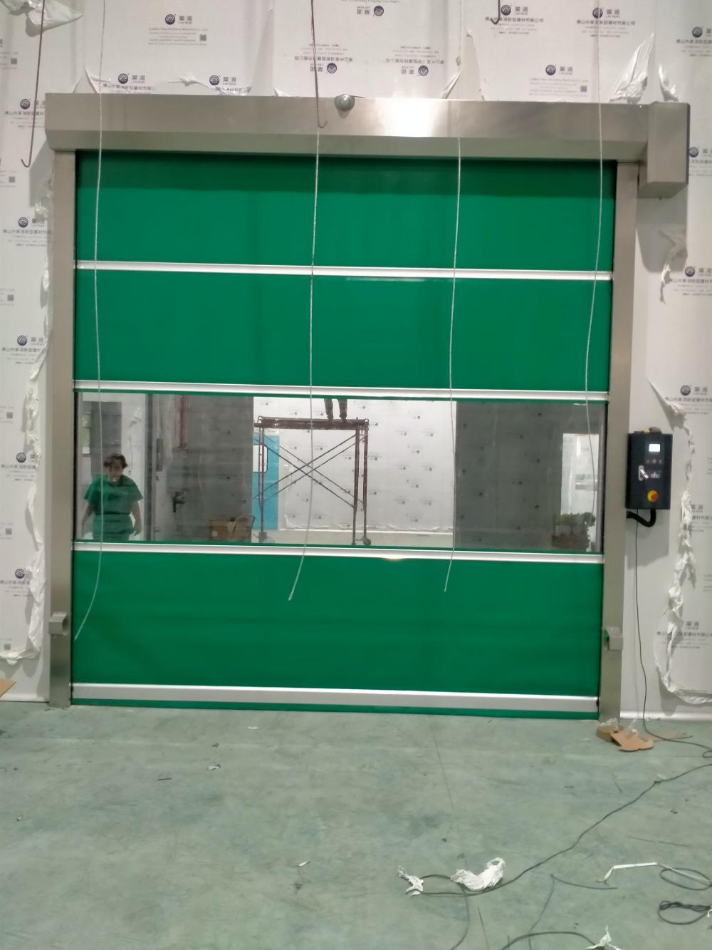 high fast roll up electricPVC rolling door