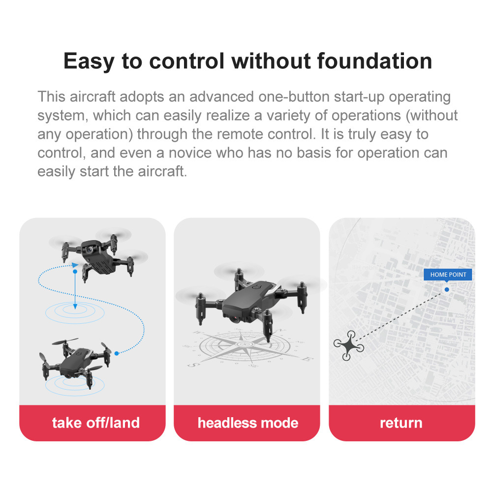 LF606 Mini Drone With Camera HD Wide High Hold Professional RC Helicopter One-Key Return FPV Drones Foldable Quadcopter Kid Toys