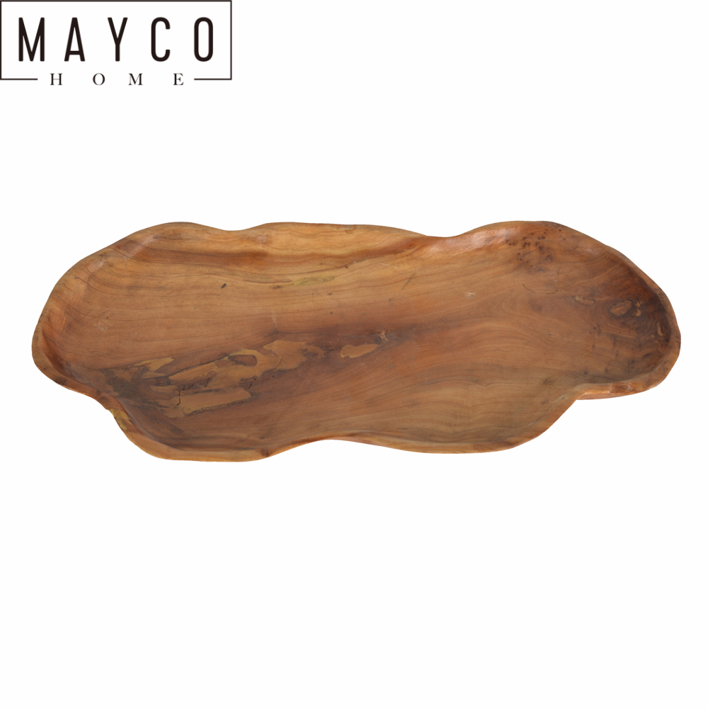 Mayco Custom Cheap Dry Fruit Wooden Home Decor Leaf Tray