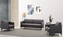 Reclinable Grey Modern Fabric Sofa
