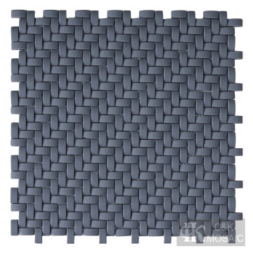 3D dark blue mosaic tiles