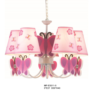 Pretty Princess Bedroom Chandelier: Kid Stuff Playful Funny Doll House Lamp for Kindergarten Children