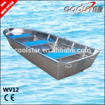 12ft aluminium fishing vessel with storage box