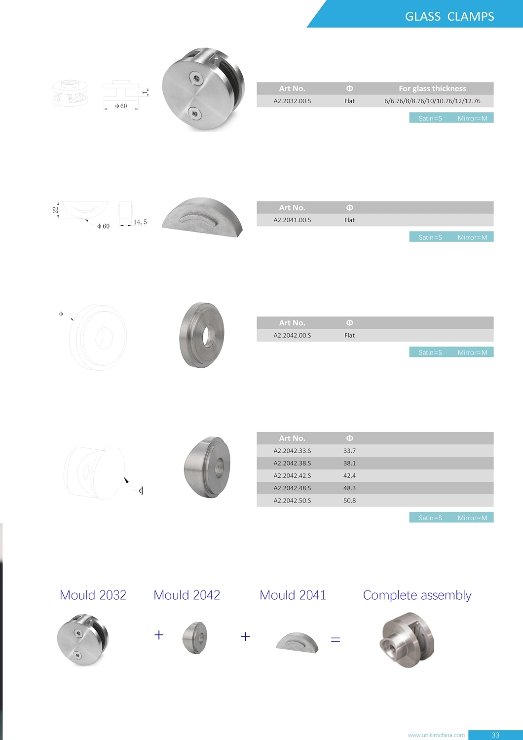 Manufacturer Stainless Steel Stairs Glass Holder for Balustrade with Ce