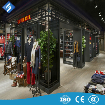 Classical Store Clothes Shopping Fixture Racks