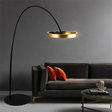 Low-Key Retro Villa Basement Contemporary LED Floor Lamp