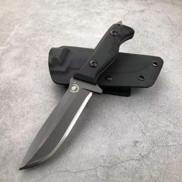 G10 handle small survival hunting knife with Kydex sheath