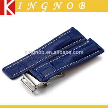 Hot sale watch bracelet for Breitling Luxury Royalblue Watch Strap Watch Belt watch accessory with Deployment Buckle