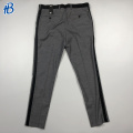 Pantalones masculinos casuales del lado negro de talla grande