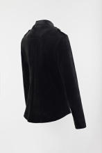 Ladies solid fleece blazer