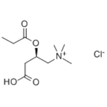 1-Propanaminium, 3-carboxi-N, N, N-trimetil-2- (1-oxopropoxi) -, cloruro (1: 1), (57252148,2R) - CAS 119793-66-7