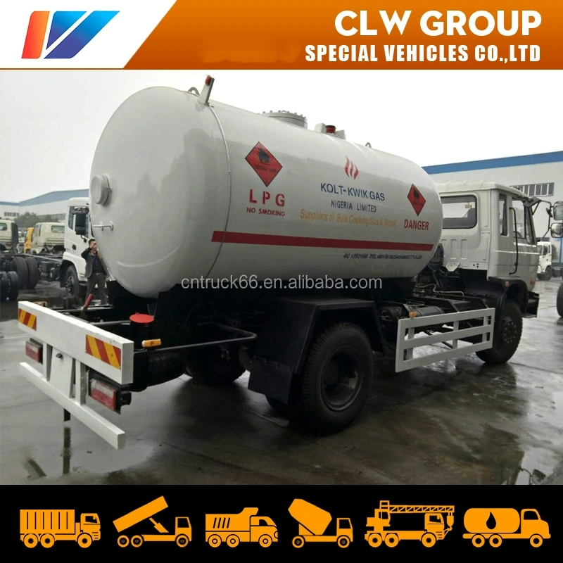 7tons 8tons 12cbm LPG Bobtail Truck Dongfeng Cooking mobile Gas Cylinder Refueling Truck for sale