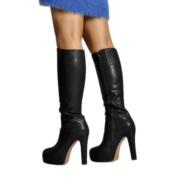 Customized Leather Platform Boots for Women - Knee High Boots Wholesaler