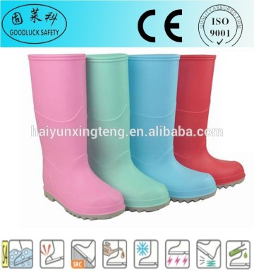 Knee High Rain Boots Wholesale/PVC Gumboots/Safety Gumboots