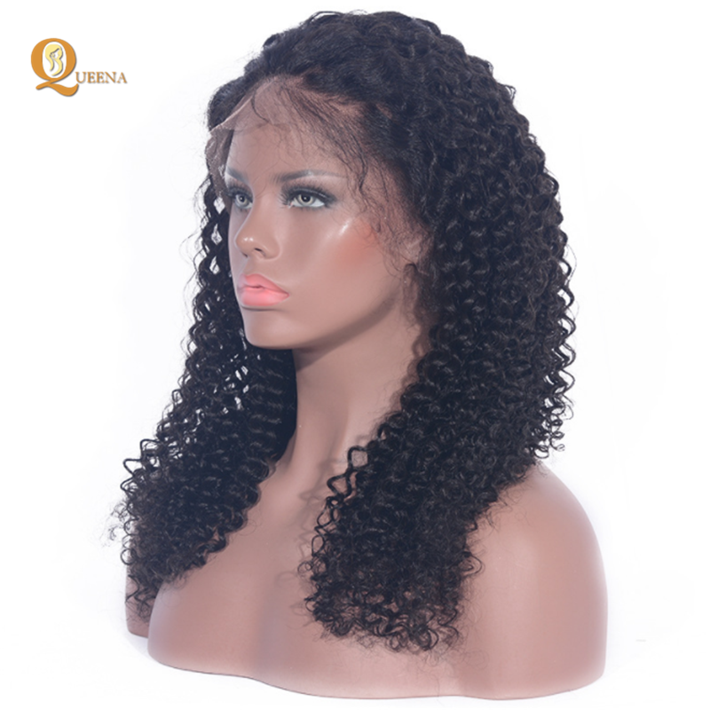 New Fashion Brazilian Women Hair Wig,Kinky Curly Lace Frontal Wig Human Hair,Full Stock 100 Human Hair Lace Front Wigs with Bang