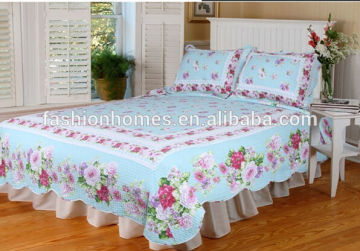 Colorful Patchwork Quilted bed sheet