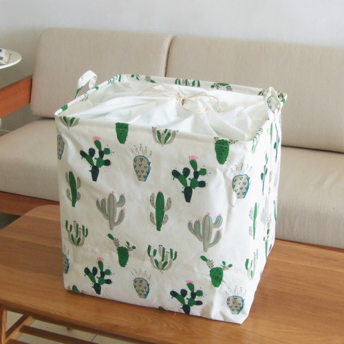 Large Capacity Drawstring Dirty Clothes Storage Basket