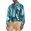 Men's Bright Leather Bomber Jacket Wholesale