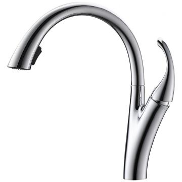 Concealed Sprayer Gooseneck Kitchen Faucet