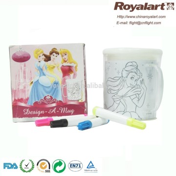 Kids painting plastic cup set