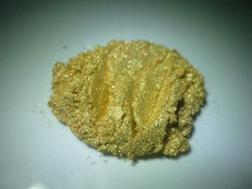 Synthetic mica Gold pearl pigments for cosmetics