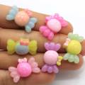 24mm Plat Hars Cabochon Kawaii Snoep Beeldje Slime Charm Versieringen Plakboek DIY Accessoires Knoppen