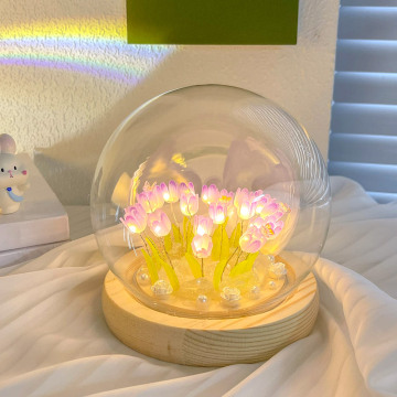 DIY Tulip Night Light: LED Tulip Lamp for Bedroom Decoration